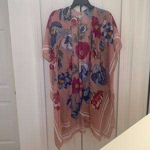 Floral poncho